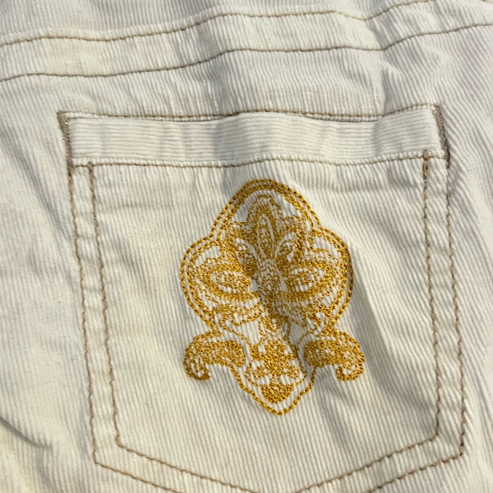 corduroy low rise jeans